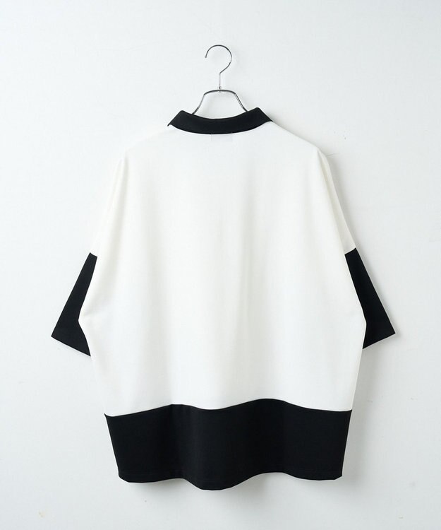 WEGO ドルマンポンチハーフジップT（S） ブラック