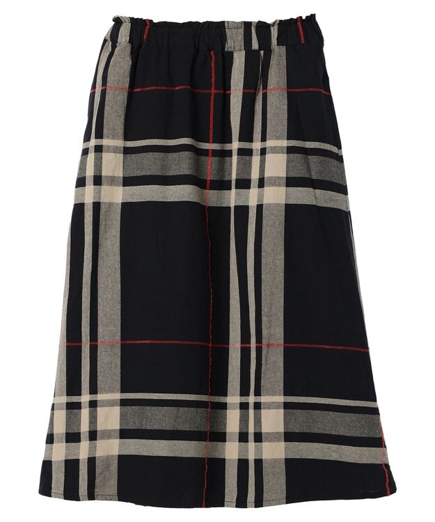 CRAFT STANDARD BOUTIQUE 先染めチェック（大）スカート Khaki