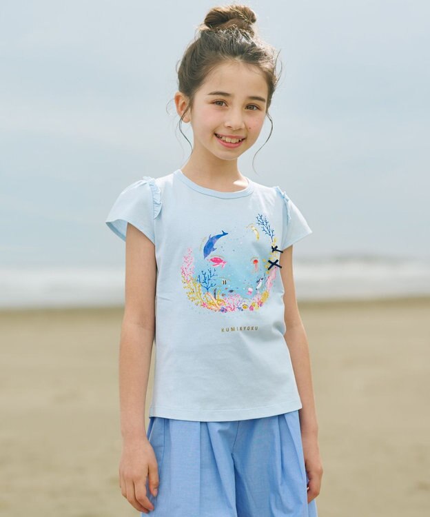 組曲 KIDS 【150-160㎝】ENOSUI Dream Tシャツ サックスブルー系