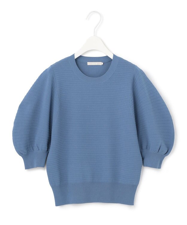 ICB 【洗える】レーヨンポリエステルタックニット スマルトブルー系