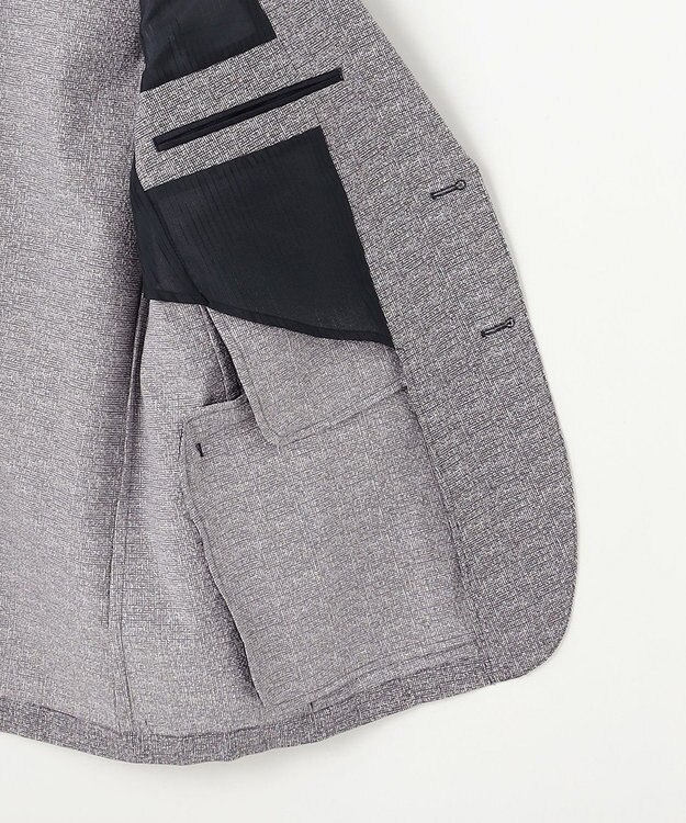 JOSEPH ABBOUD MOUNTAIN 夏の多機能ジャケット【WEB限定・洗える・ストレッチ・防シワ・速乾】2WAYストレッチサッカー ジャケット ライトグレー系