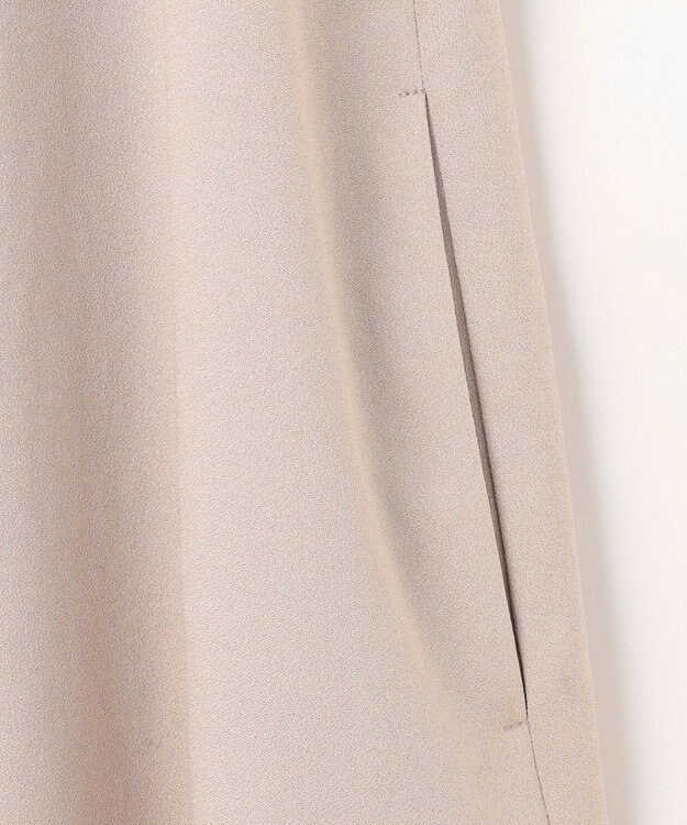 自由区 【洗える】レースコンビジョーゼット ワンピース ベージュ系