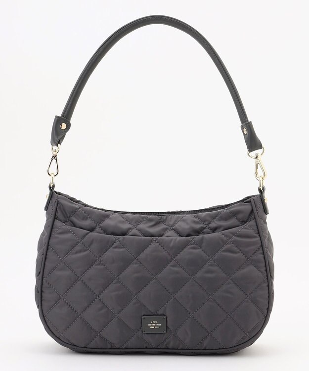 J.PRESS LADIES 【2way】ボンディングキルト ショルダー バッグ スレート系