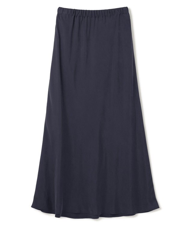 uncrave 【新色追加！】フィブリルシャンブレー フレアスカート ネイビー