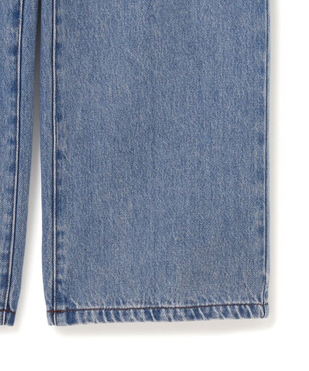 BEIGE， 【洗える・SPRiNG 3月号掲載】FICUS / デニムワイドストレートパンツ Light Indigo