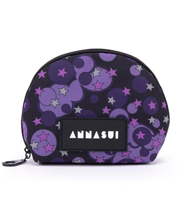 ANNA SUI ヴァケーション ラウンドポーチ パープル