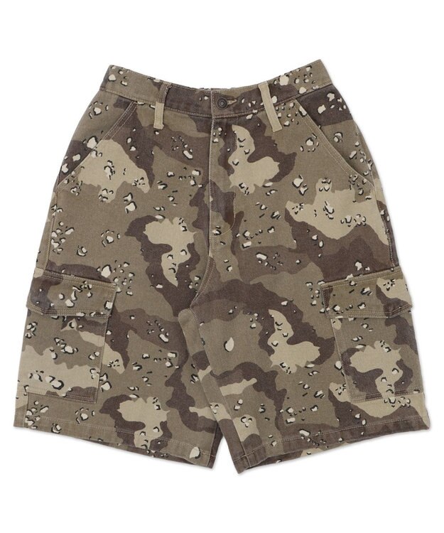 WEGO ヴィンテージウォッシュカーゴハーフパンツ 柄2
