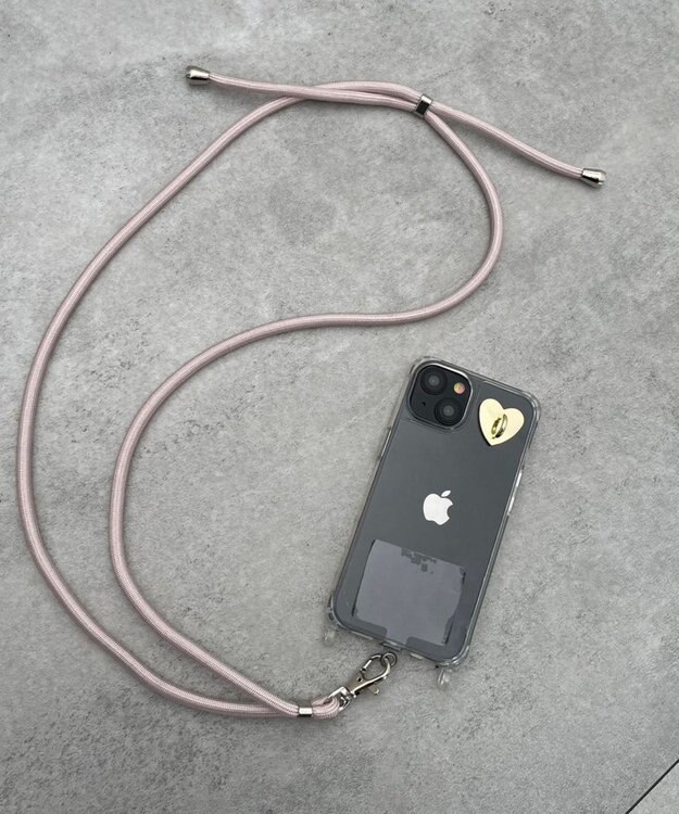 WEGO シート付きロープストラップ ピンク