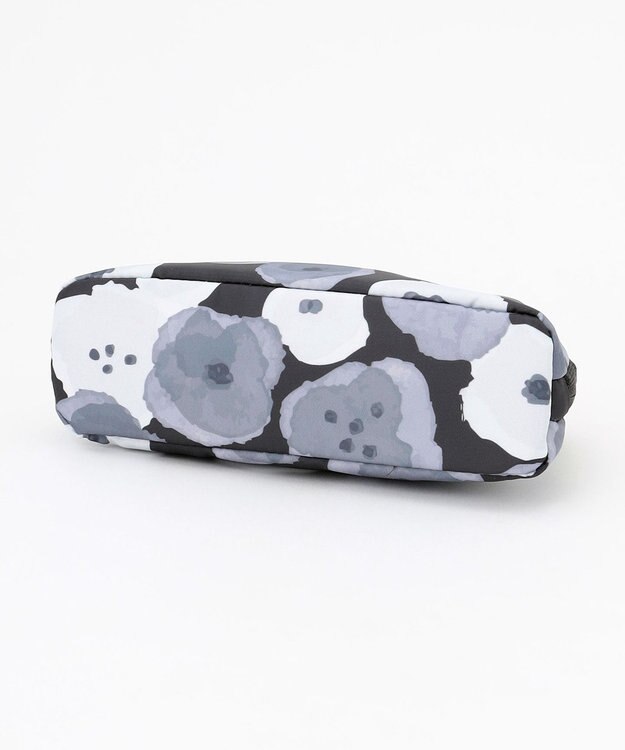 Y'SACCS 総柄プリントハーフムーンポーチ グレー