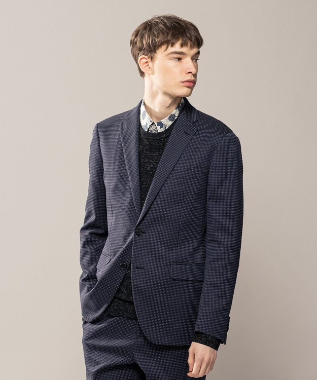 JOSEPH HOMME ライトストレッチドビー ジャケット ネイビー系