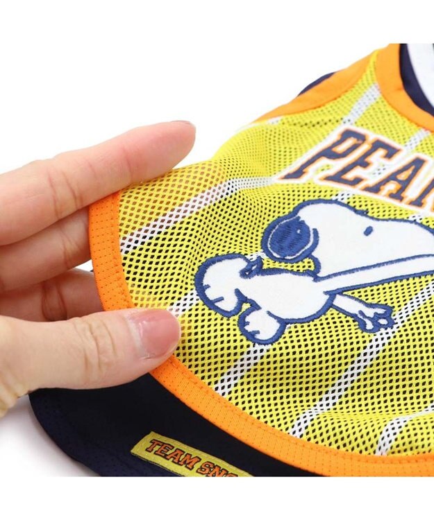 PET PARADISE スヌーピー バスケット Ｔシャツ 接触冷感《イエロー》 小型犬 イエロー×ブラック