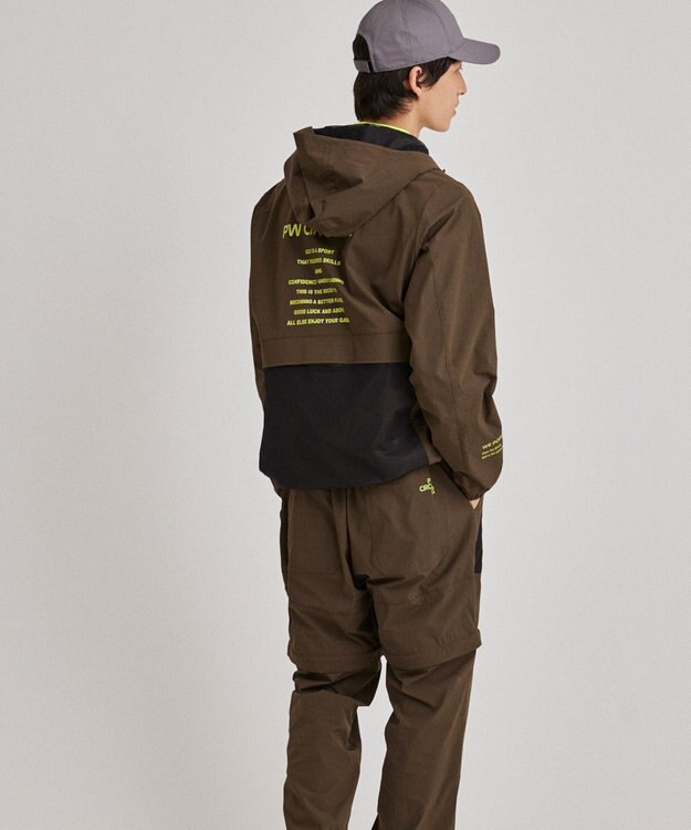PW CIRCULUS 【撥水加工/軽量/ストレッチ】【MEN】メッシュコンビブルゾン カーキ系