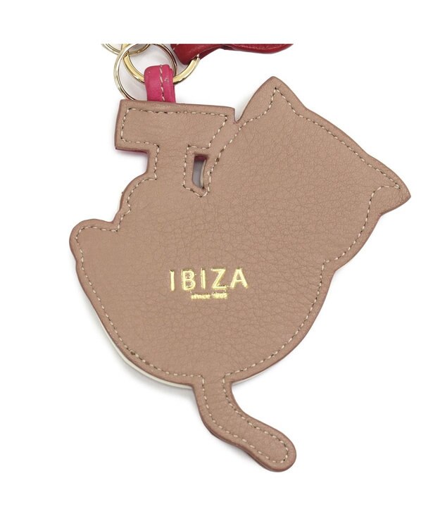 IBIZA アニマーダ　牛革　チャーム（ネコ） オーク