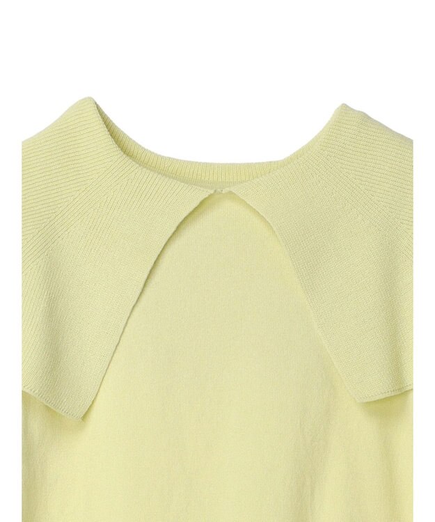 CRAFT STANDARD BOUTIQUE ＢＩＧカラー半袖ニットプルオーバー Lemon Yellow