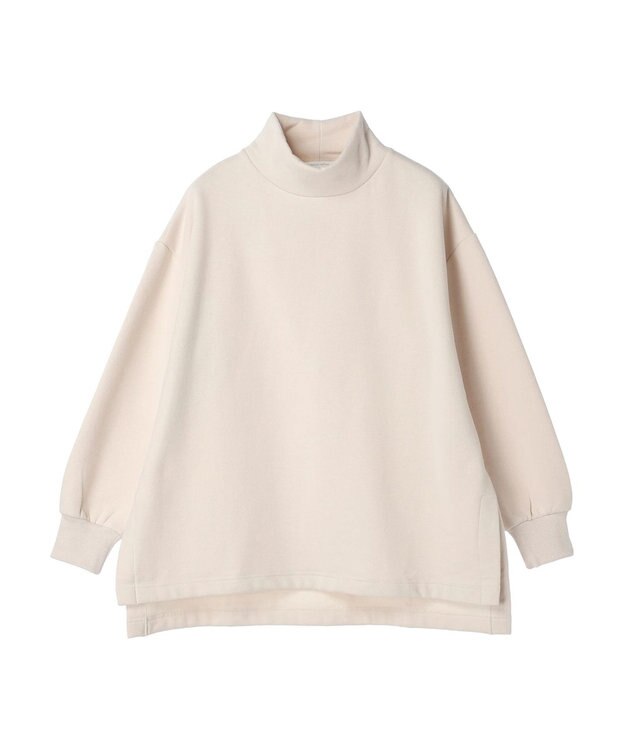 Green Parks Ｂｒｕｓｈｅｄ　タートル裏起毛チュニック Ecru