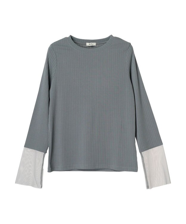 earth music&ecology 袖シアープルオーバー Sax