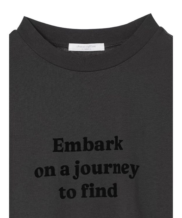 Green Parks ブロックロゴオーバーサイズＴシャツ Dark Gray