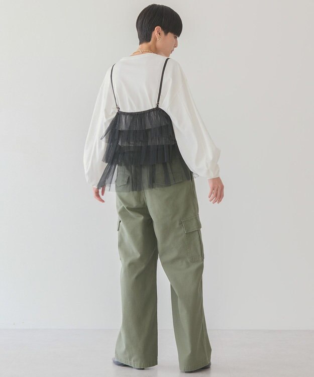 AMERICAN HOLIC 【WEB限定】袖ボリュームカットプルオーバー Off White