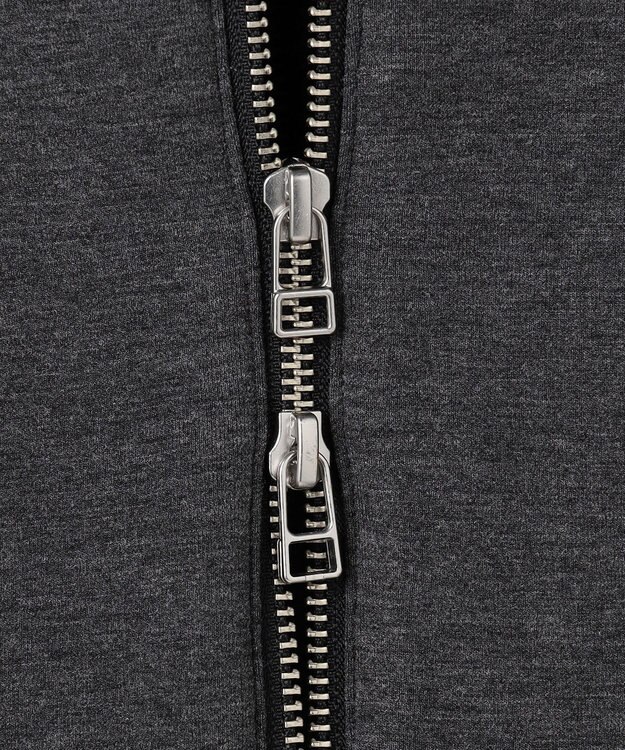 ANY L ダンボールＷジップパーカー チャコール