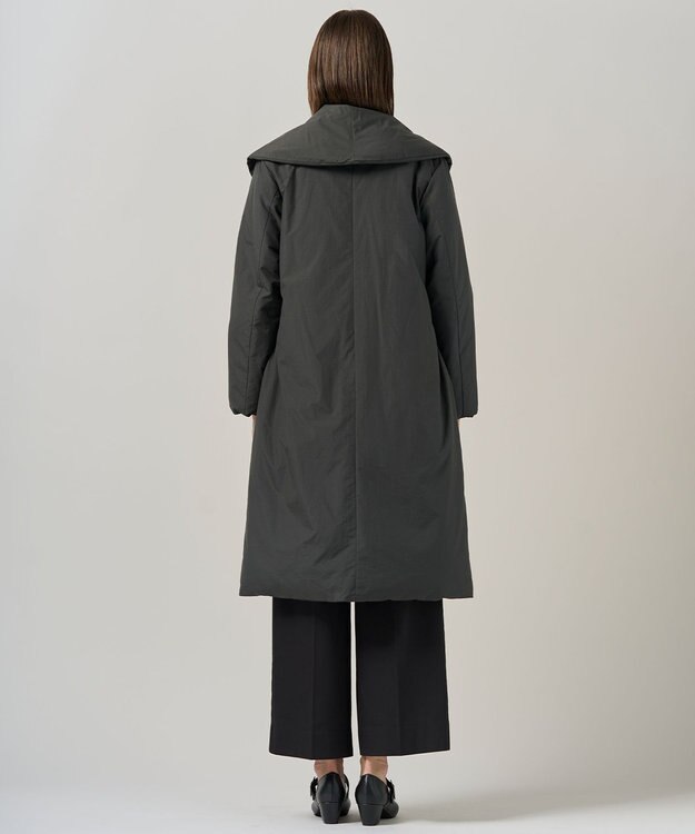 ICB 【撥水加工】ADS ダウン ショールカラーロングコート チャコールグレー系