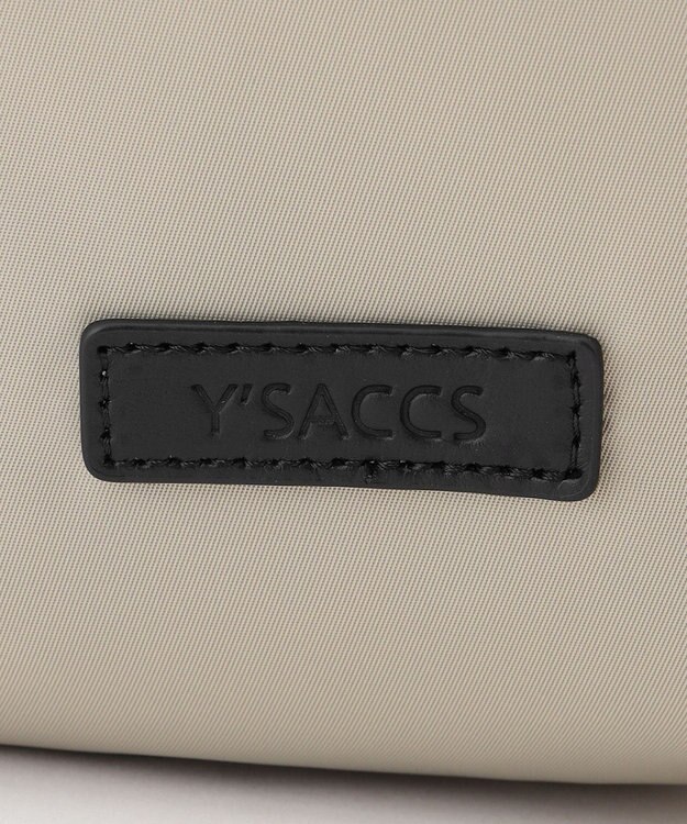 Y'SACCS NEWナイロン×レザーコンビシリーズ　前ポケットラージリュックサック グレー