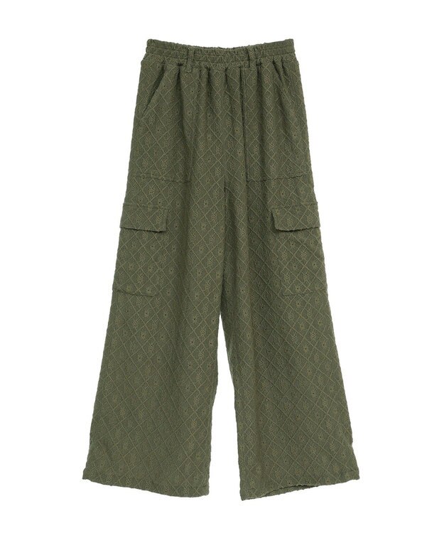 Green Parks ・ＳＵＧＡＲ　ＳＰＯＯＮ　カットレースカーゴパンツ Off White