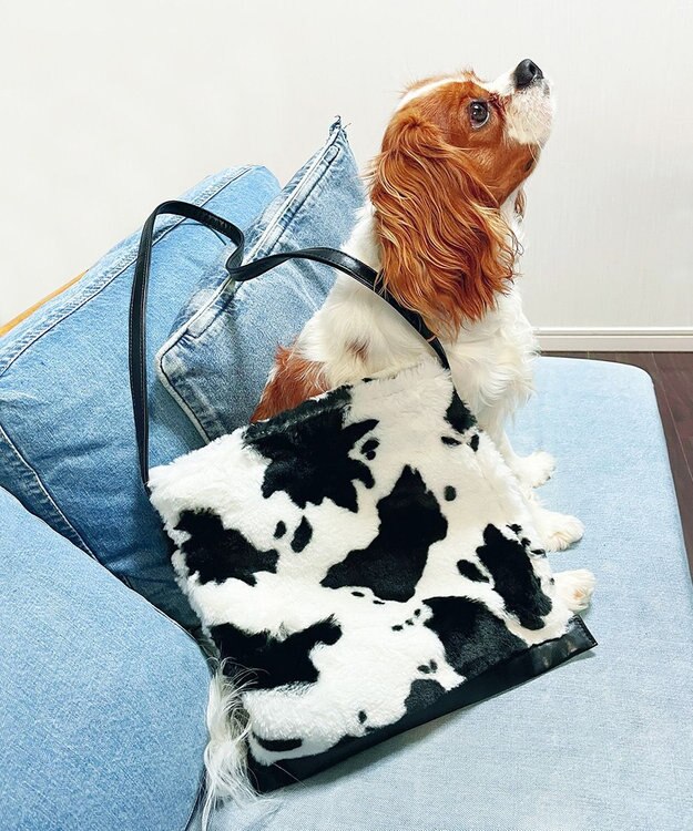ROOTOTE 2984【ファーショルダー】/ LT.ベビールー.フラットトート.ファー-A 02：カウ