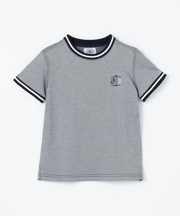 J.PRESS KIDS 【110-130cm】COOLMAX コンビボーダー リブＴシャツ ネイビー系