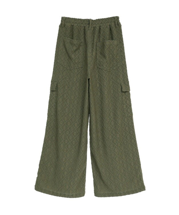 Green Parks ・ＳＵＧＡＲ　ＳＰＯＯＮ　カットレースカーゴパンツ Off White