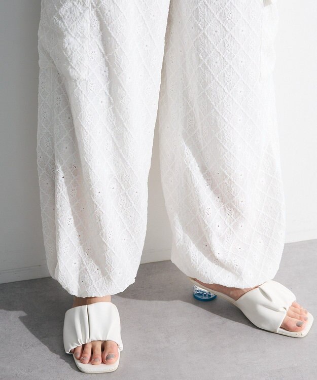 Green Parks ・ＳＵＧＡＲ　ＳＰＯＯＮ　カットレースカーゴパンツ Off White