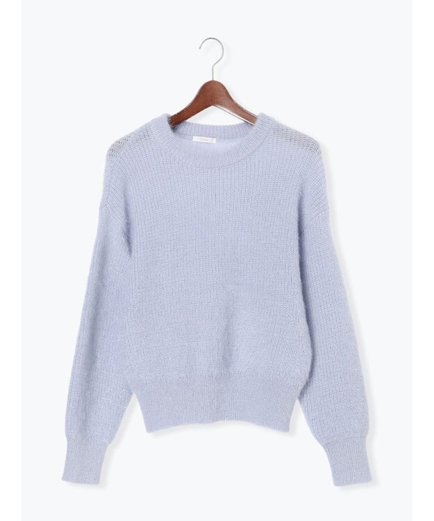 Te chichi キャットヤーンニット Ｓグレー