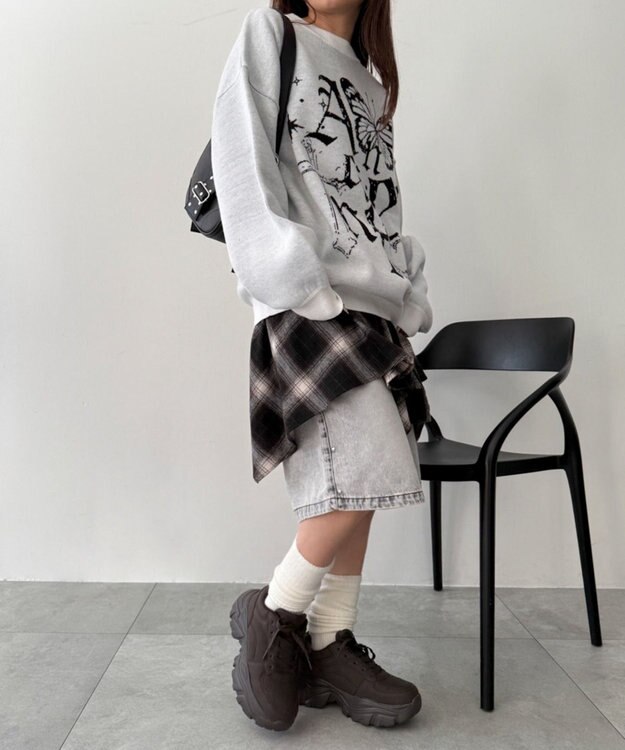 WEGO 厚底ボリュームダッドスニーカー ブラウン