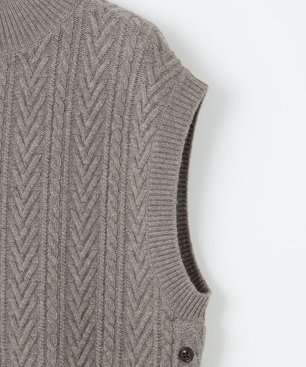 J.PRESS LADIES 【洗える】BUNNY ニット ベスト ブラウン系