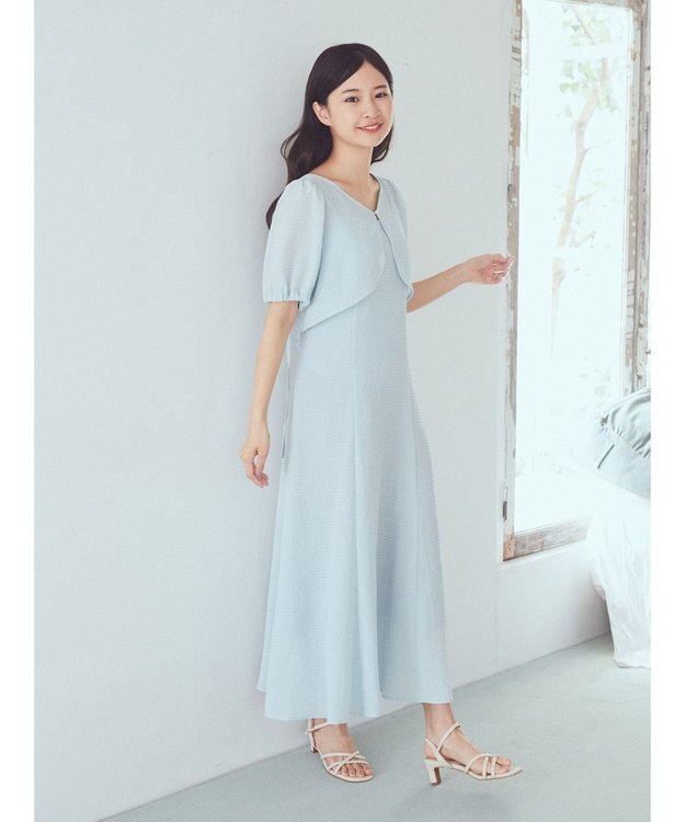 earth music&ecology ＳＥＴ２点パフスリーブブラウス＋キャミワンピース Mint