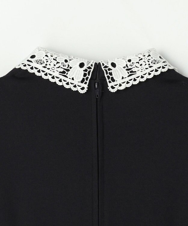 組曲 KIDS 【150-170㎝】 ドットジャガードワンピース＆ジャケットセット ネイビー