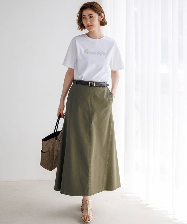 23区 【~6/28まで受注生産】カスタマイズ スパンコール刺繍 半袖 Tシャツ ホワイト×シルバー