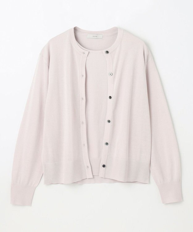 ANY 【2SET】ニットツインセット（ノースリーブニット＋カーディガン） オイスター