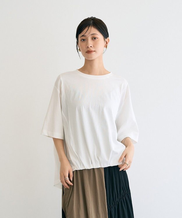 YECCA VECCA 素材MIXカットプルオーバー White