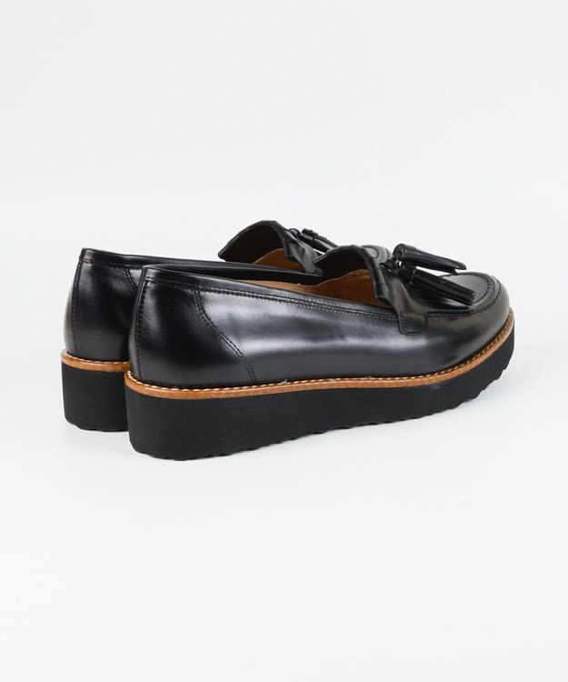 BONTRE 【BONTRE/ボントレ】厚底キルトタッセルローファー/16952-UA ブラック