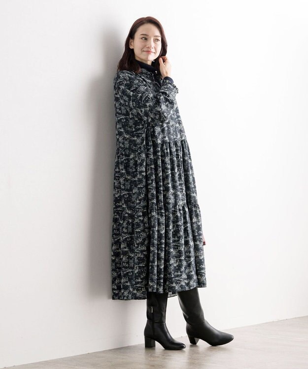 ONWARD Reuse Park 【23区】ワンピース秋冬 ネイビー