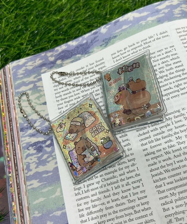 WEGO ボールチェーン付きカピバラステッカーメモ 柄3