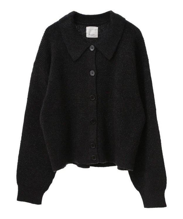 Green Parks 衿つきニットプルオーバー Black