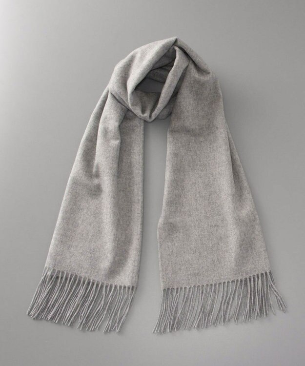 AURORA WEB限定 カシミヤ ストール（幅70cm) ミディアムグレー