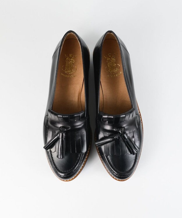 BONTRE 【BONTRE/ボントレ】厚底キルトタッセルローファー/16952-UA ブラック