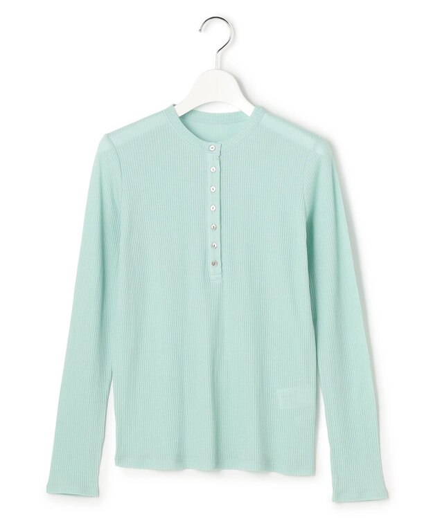 23区 【先行予約】シアーリブ レイヤード ロンTEE スモーキーグリーン系