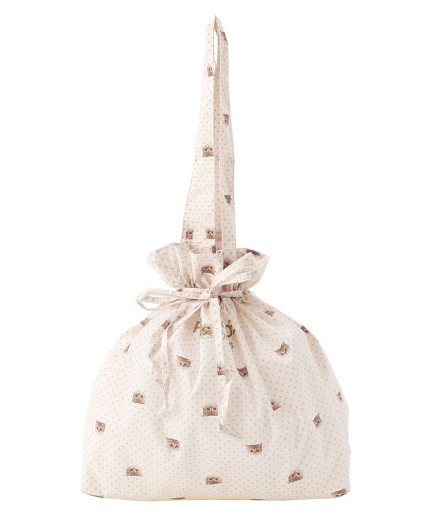 MOONBAT ポール & ジョー (PAUL & JOE　ACCESSOIRES)ポケッタブル撥水レインバッグ ホワイト