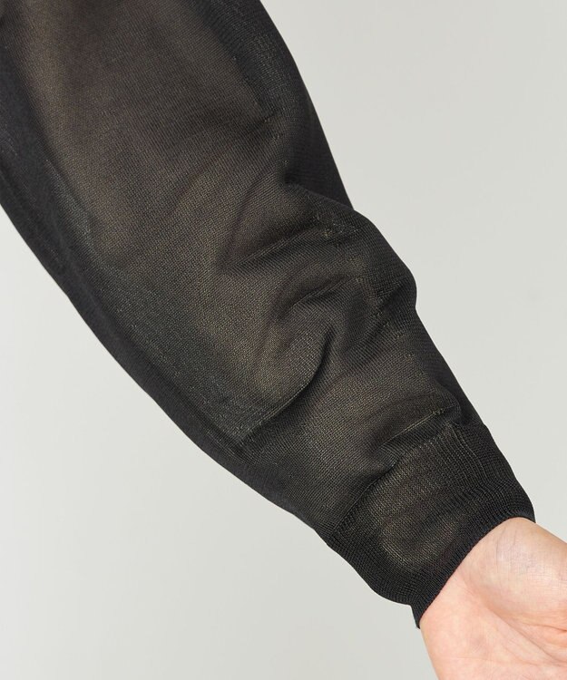 NAVE 【Nave・洗える】シアーニット トップス ブラック系