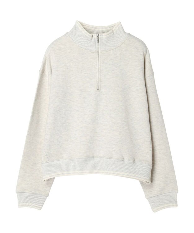 earth music&ecology ハーフＺＩＰラインプルオーバー Oatmeal