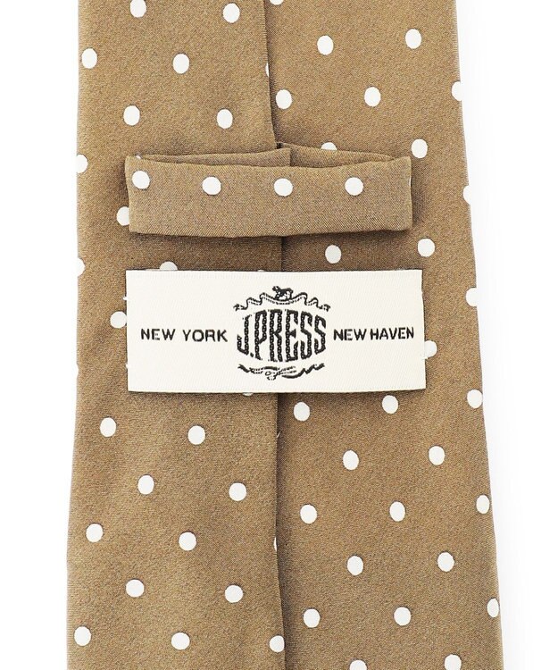 J.PRESS MEN ハンドプリントドット ネクタイ ブラウン系6