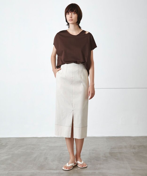 BEIGE， FOURAS / スカート Ecru x Bista